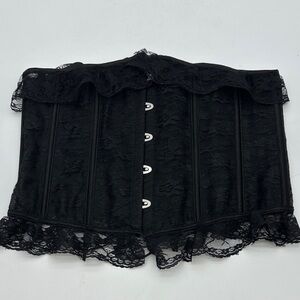 Black Lace Corset Top